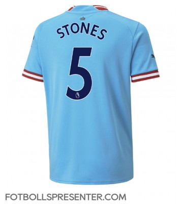 Manchester City John Stones #5 Hemma Matchtröja 2022-23 Kortärmad